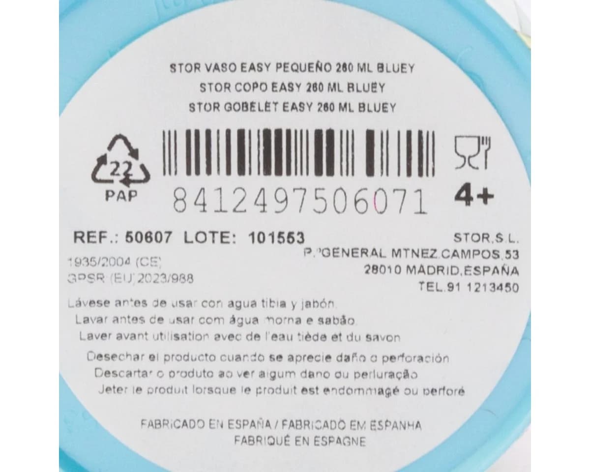 Storline Kinderbecher Bluey 260 ml Plastik Trinkbecher - Bild 3