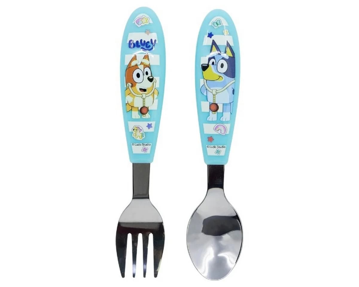Bluey Kinderbesteck Set 2-teilig – Löffel & Gabel mit Motivgriffen - Bild 2