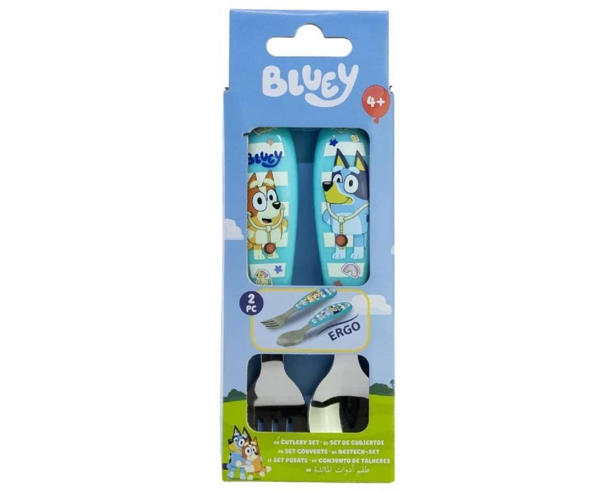 Bluey Kinderbesteck Set 2-teilig – Löffel & Gabel mit Motivgriffen - Bild 3
