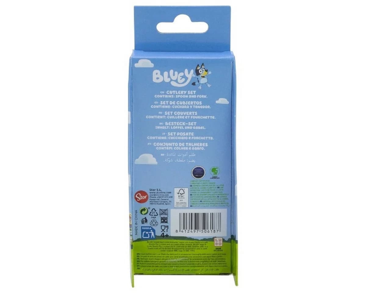 Bluey Kinderbesteck Set 2-teilig – Löffel & Gabel mit Motivgriffen - Bild 4