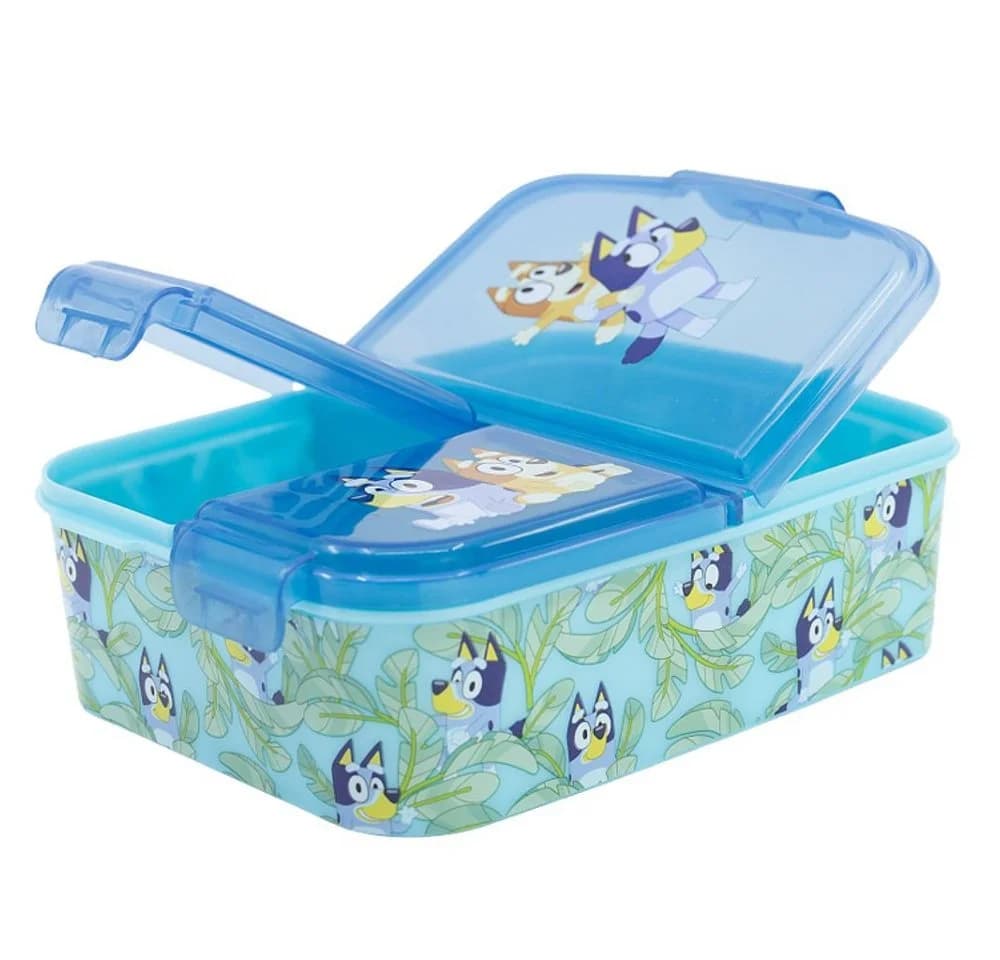 Bluey Lunchbox Brotdose 3 Fächer Blau