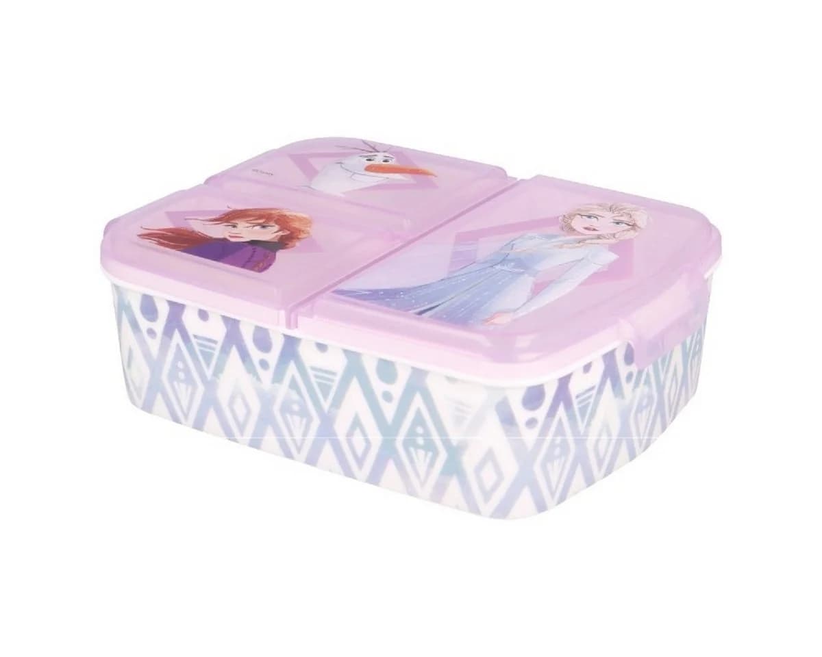 STOR Lunchbox Disney Frozen Kinder Brotdose 3 Fächer Rosa