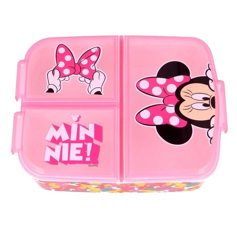 Disney Minnie Mouse Lunchbox Brotdose 3 Fächer Rosa - Bild 3