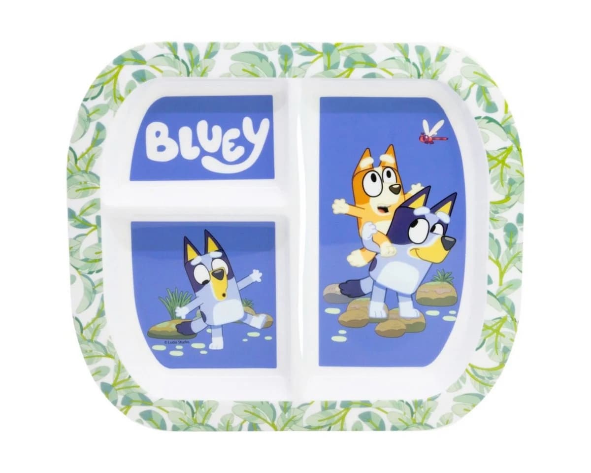 Storline Frühstücksteller Bluey rechteckig mit 3 Fächern, Mikrowellengeeignet - Bild 2