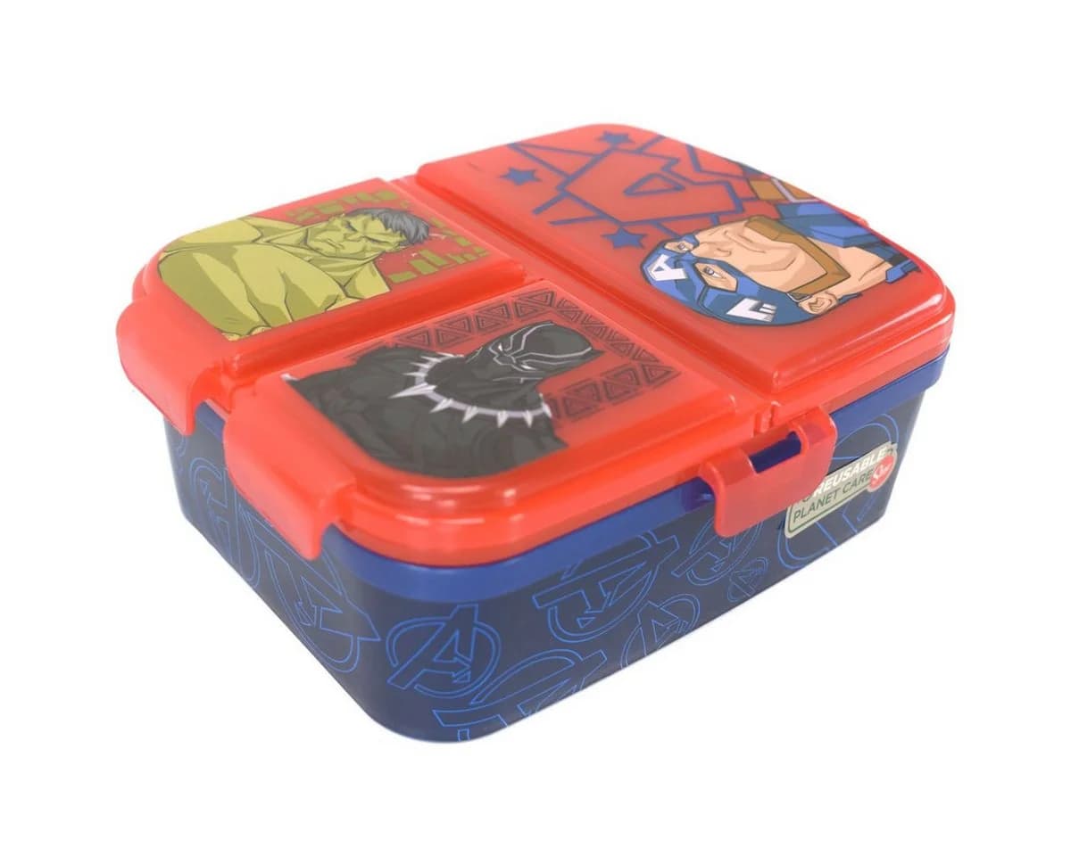 Stor Lunchbox Brotdose 4 Fächer Bunt Kunststoff Kinder - Bild 2