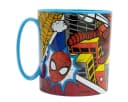 Spiderman Becher Mikrowellengeeignet Kunststoff 390 ml Blau Bild 1