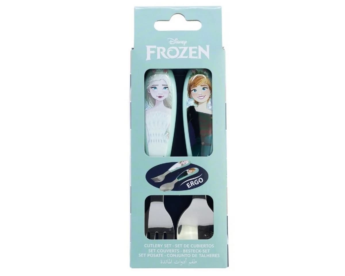 Disney Frozen Kinderbesteck Set 2-tlg. Löffel & Gabel mit Motivgriffen