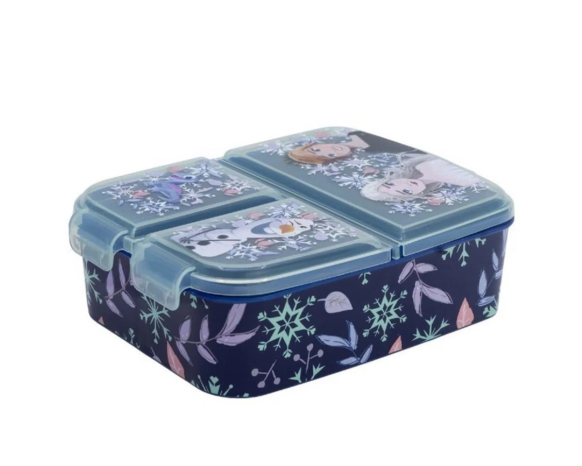 Stor Lunchbox Disney Frozen Kinder Brotdose 3 Fächer Blau - Bild 2