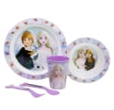 Disney Frozen Kindergeschirr-Set 5-teilig Melamin Kunststoff Bild 1