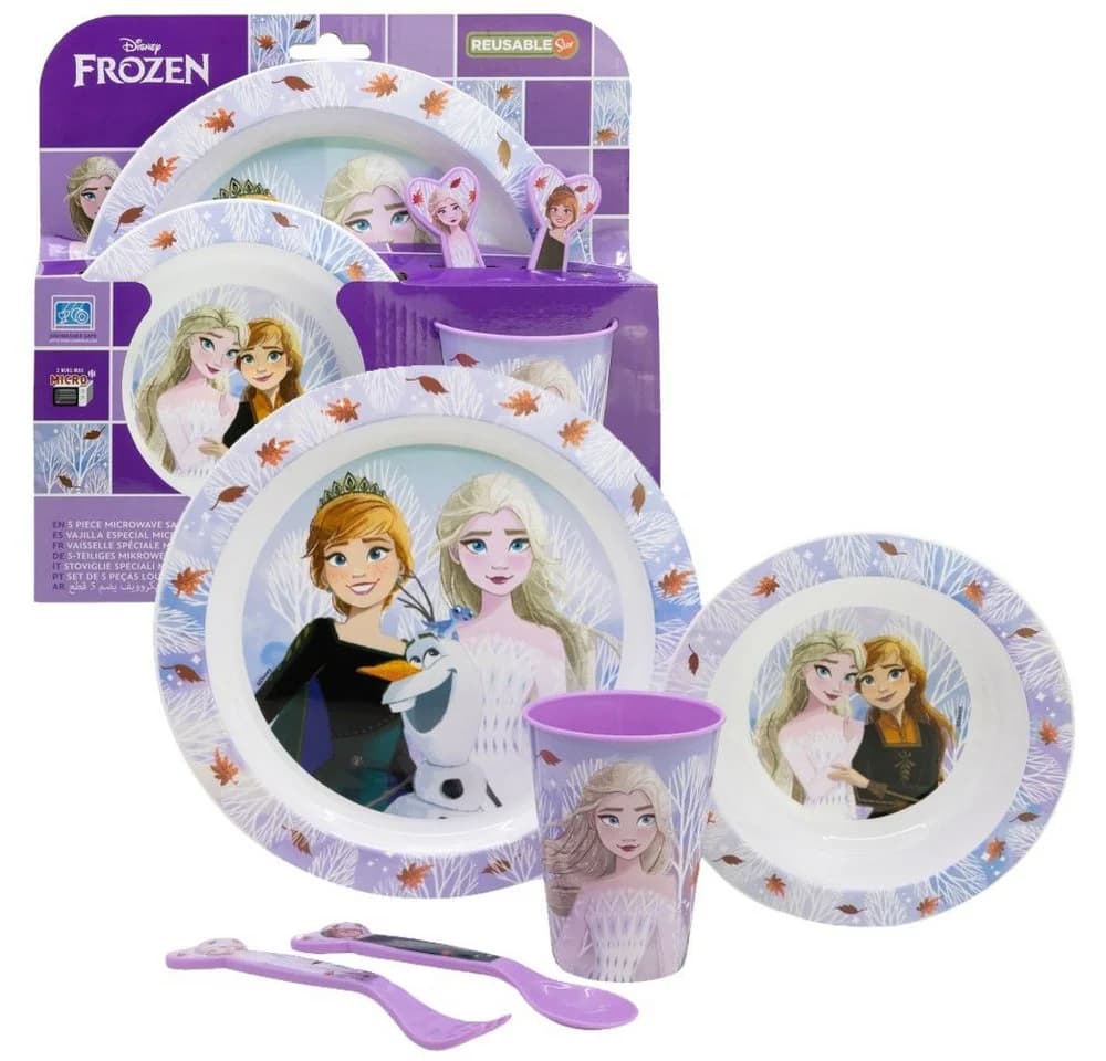Disney Frozen Kindergeschirr-Set 5-teilig Melamin Kunststoff - Bild 2