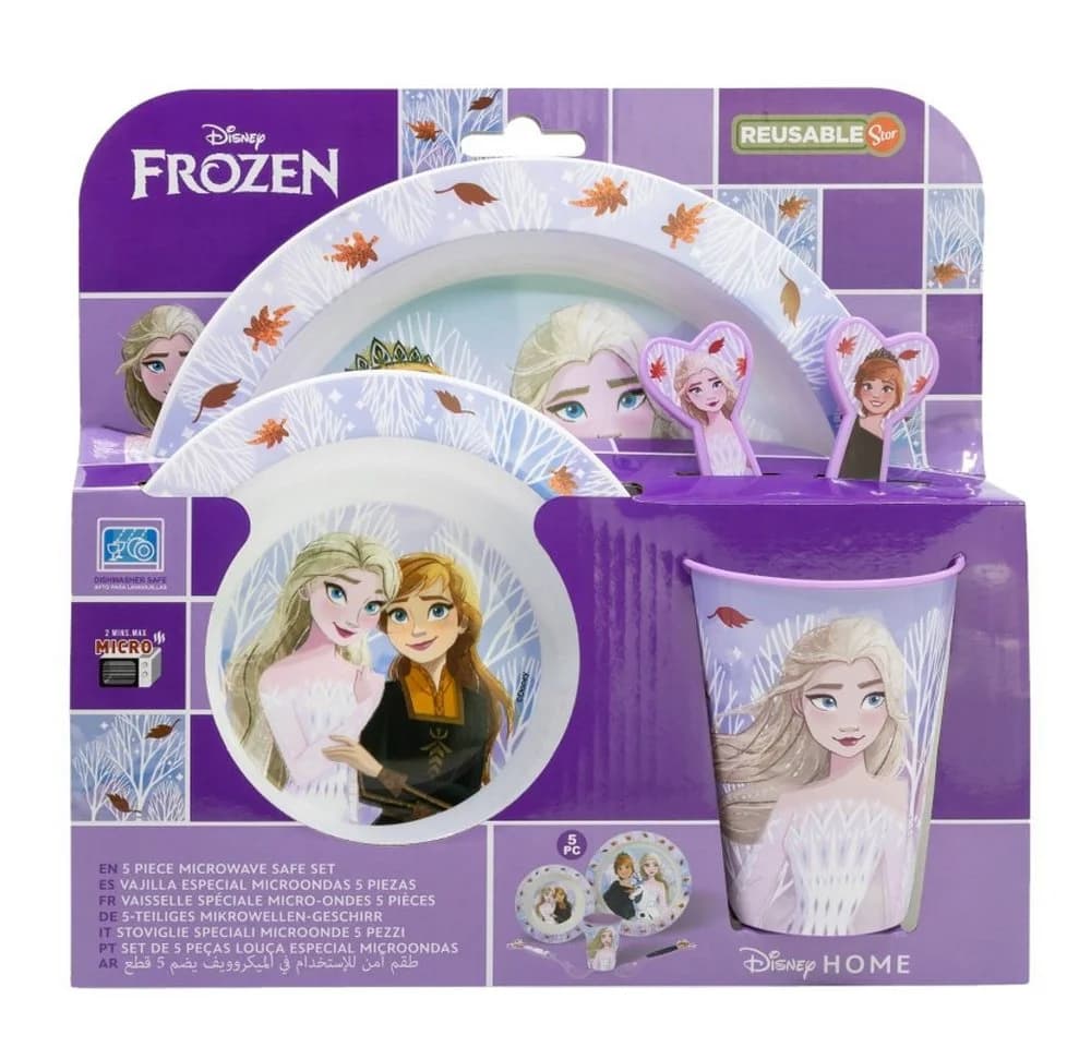 Disney Frozen Kindergeschirr-Set 5-teilig Melamin Kunststoff - Bild 3