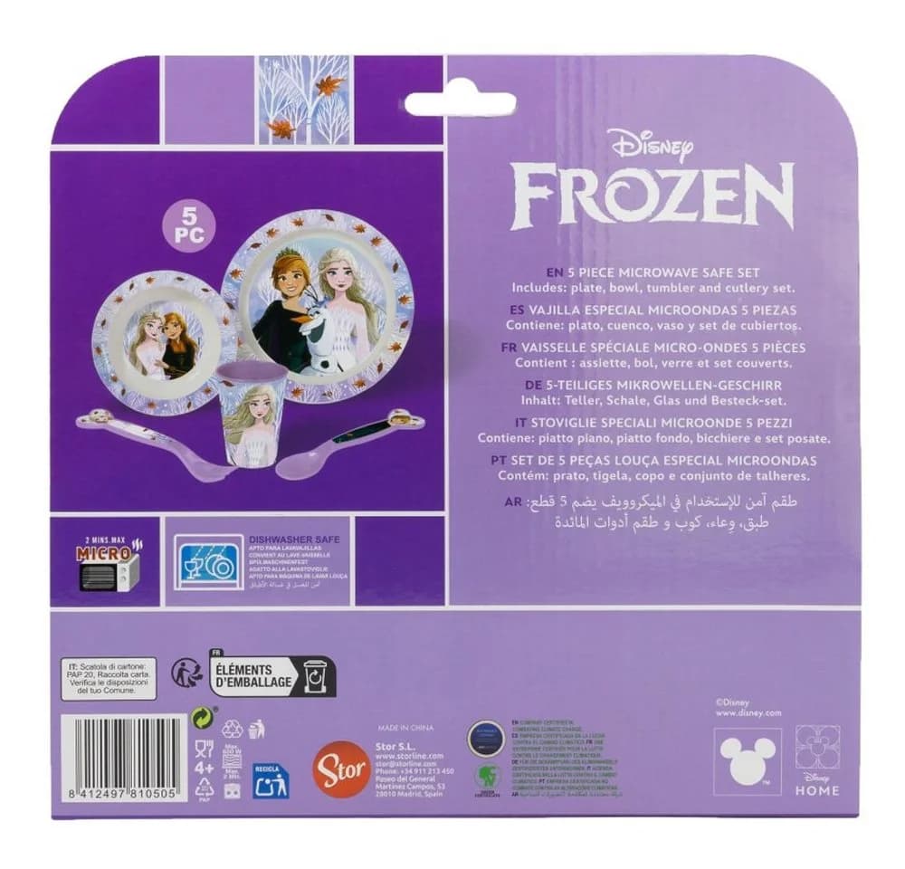 Disney Frozen Kindergeschirr-Set 5-teilig Melamin Kunststoff - Bild 4