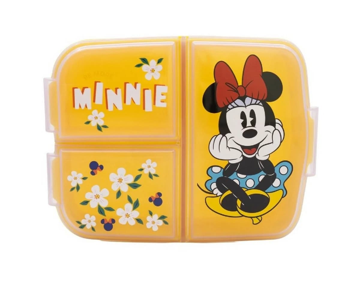 Stor Lunchbox Disney Minnie Mouse Kinder Brotdose 3 Fächer Gelb - Bild 3