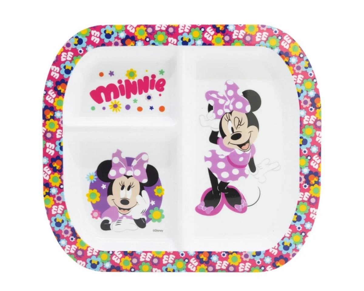 Storline Frühstücksteller Disney Minnie Mouse rechteckig mit 3 Fächern - Bild 2