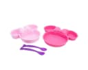 Disney Minnie Mouse Kindergeschirr-Set 4-teilig Teller Schale Besteck Bild 2