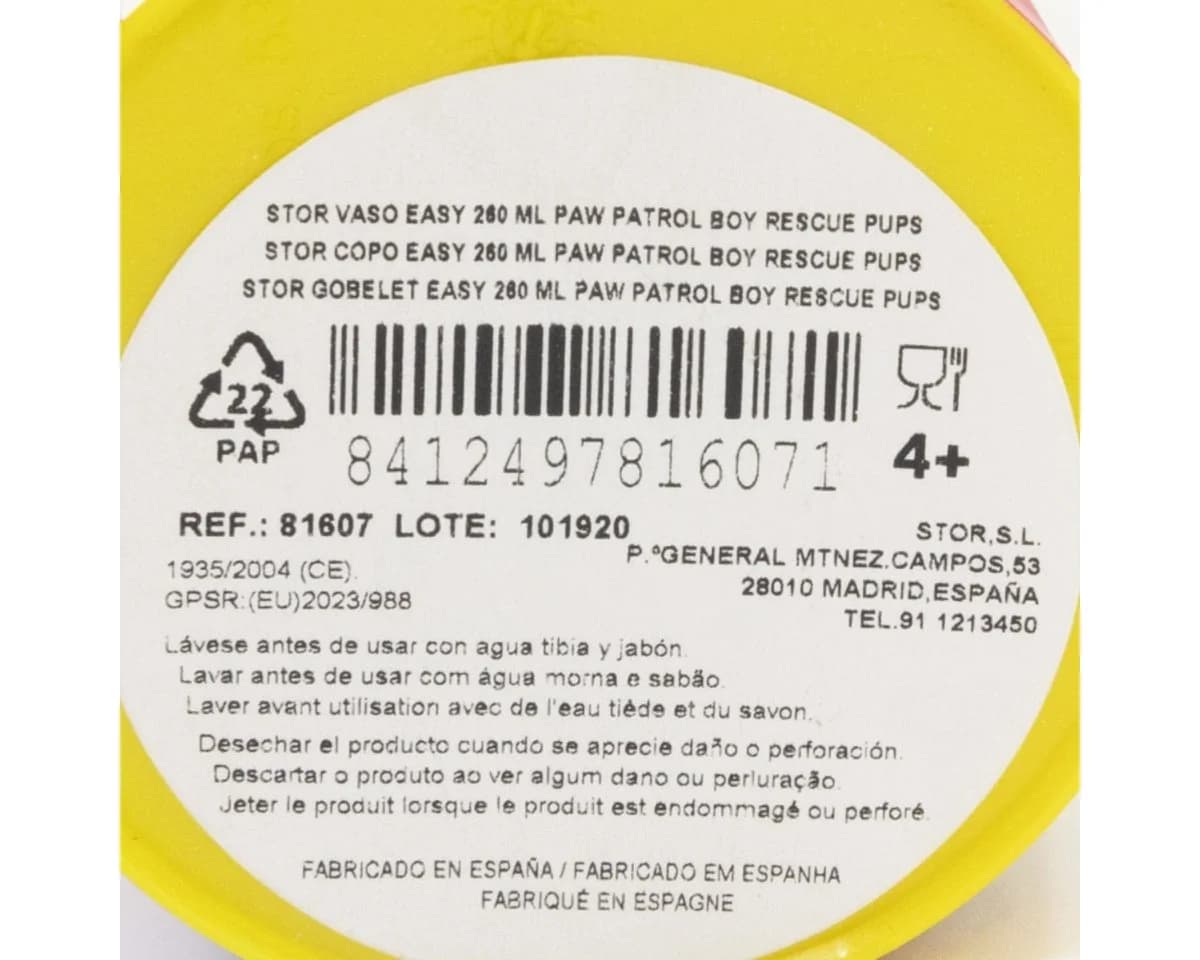 Storline Kinderbecher Paw Patrol 260 ml Plastik Trinkbecher - Bild 3