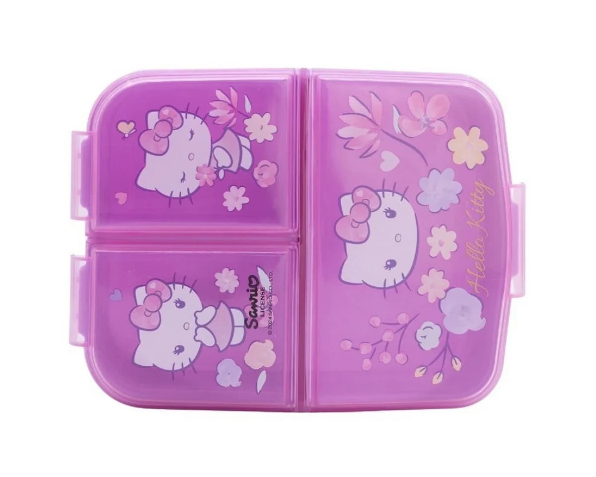 Stor Lunchbox Hello Kitty Kinder Brotdose 3 Fächer Lila - Bild 3
