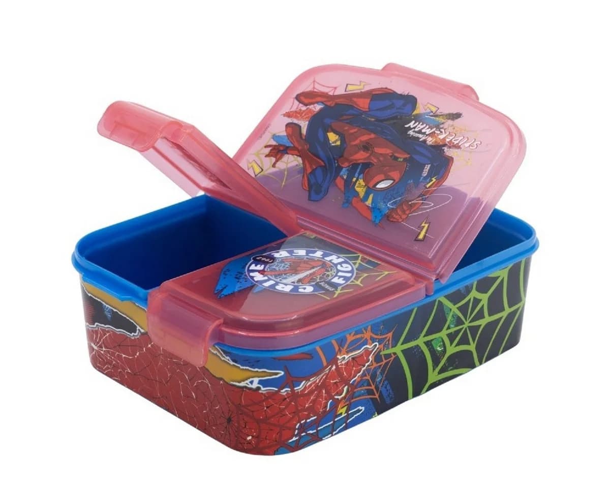 Stor Lunchbox Spiderman Kinder Brotdose mit 3 Fächern Bunt - Bild 2