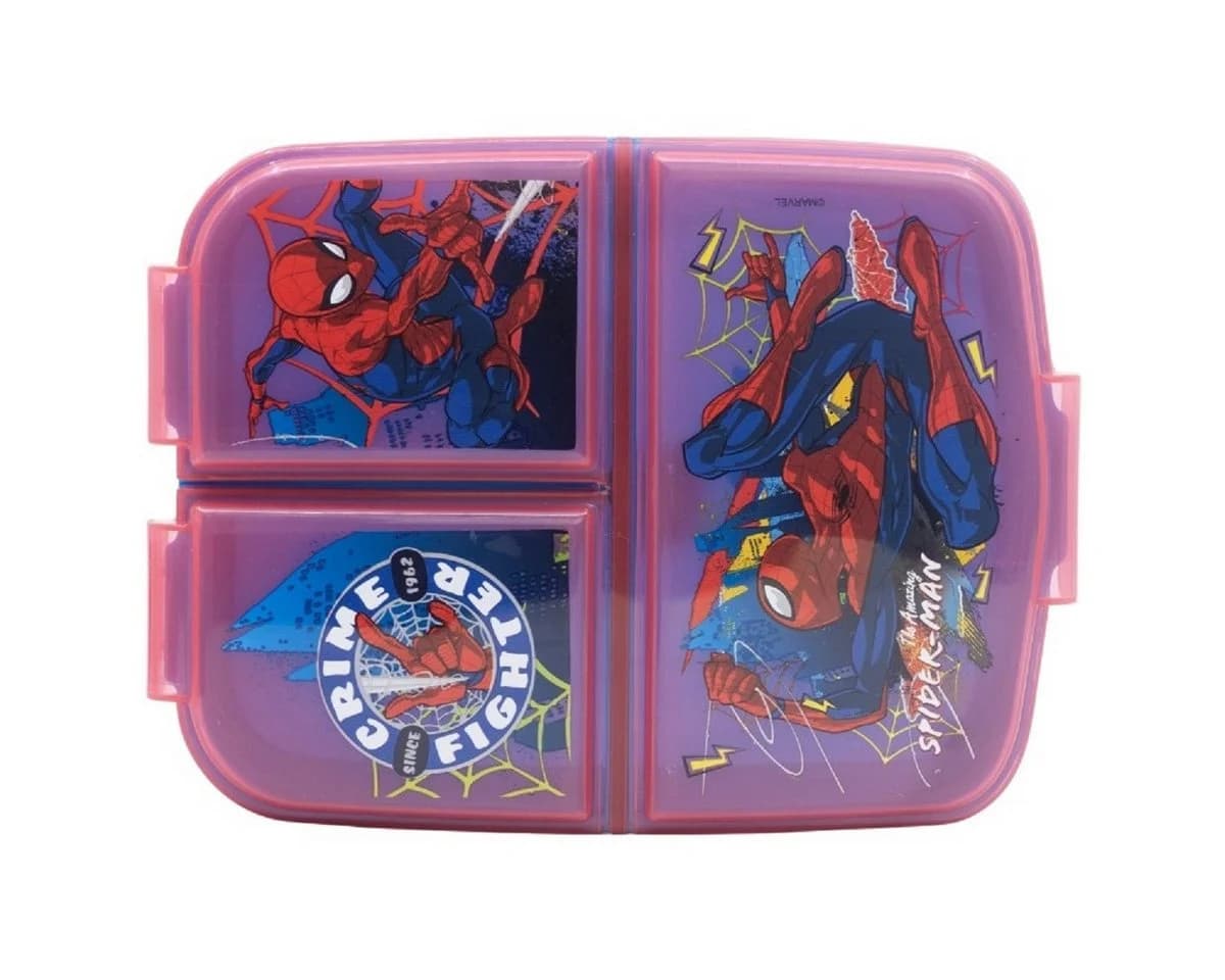 Stor Lunchbox Spiderman Kinder Brotdose mit 3 Fächern Bunt - Bild 3