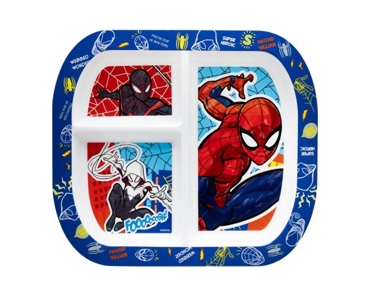 Storline Frühstücksteller Spiderman rechteckig mit 3 Fächern - Bild 2