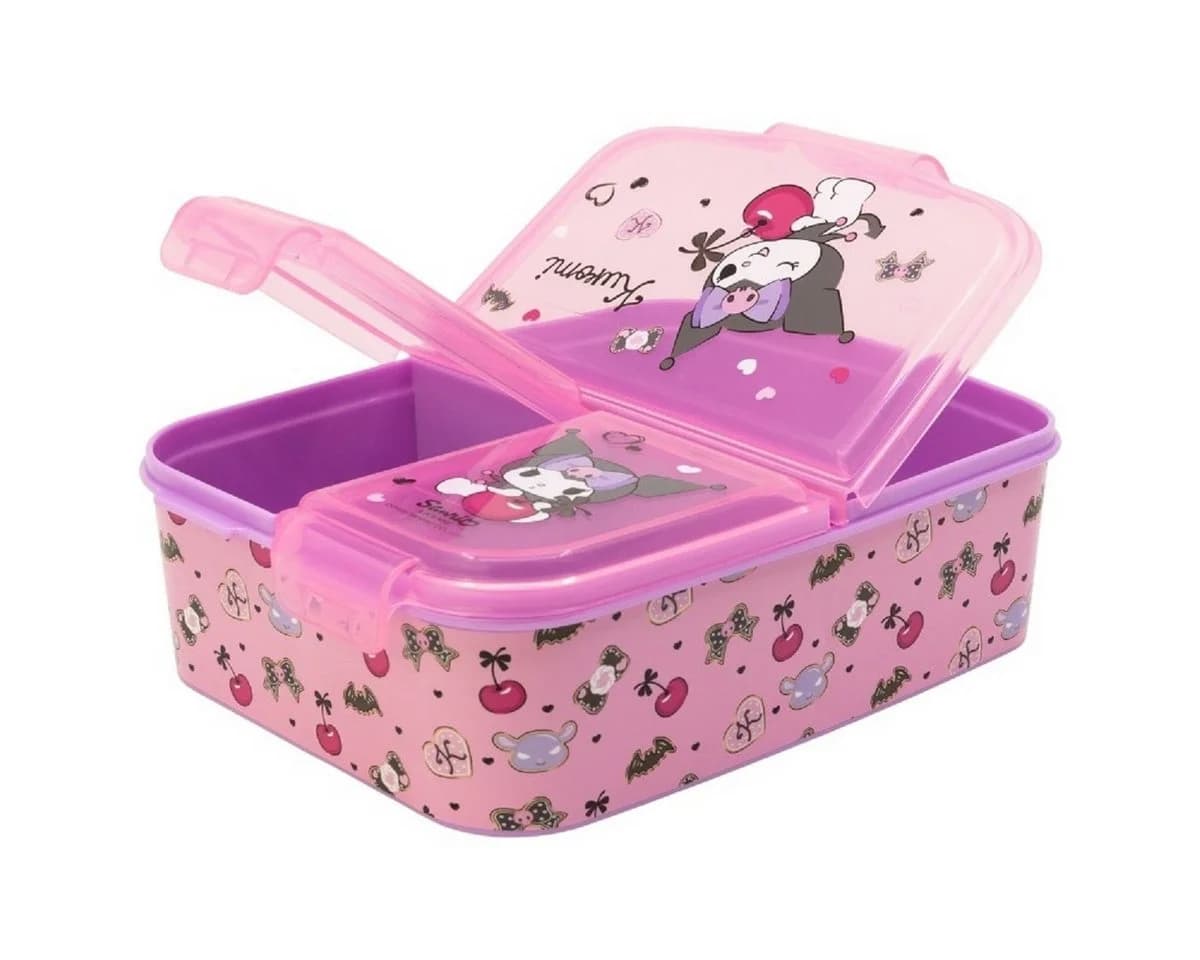 Stor Lunchbox Hello Kitty Kinder Brotdose Rosa 3 Fächer - Bild 2