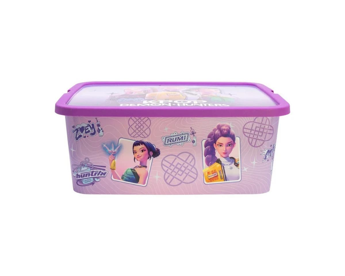 K-Pop Demon Hunters Aufbewahrungsbox HUNTRIX 13 L Violet Klickbox