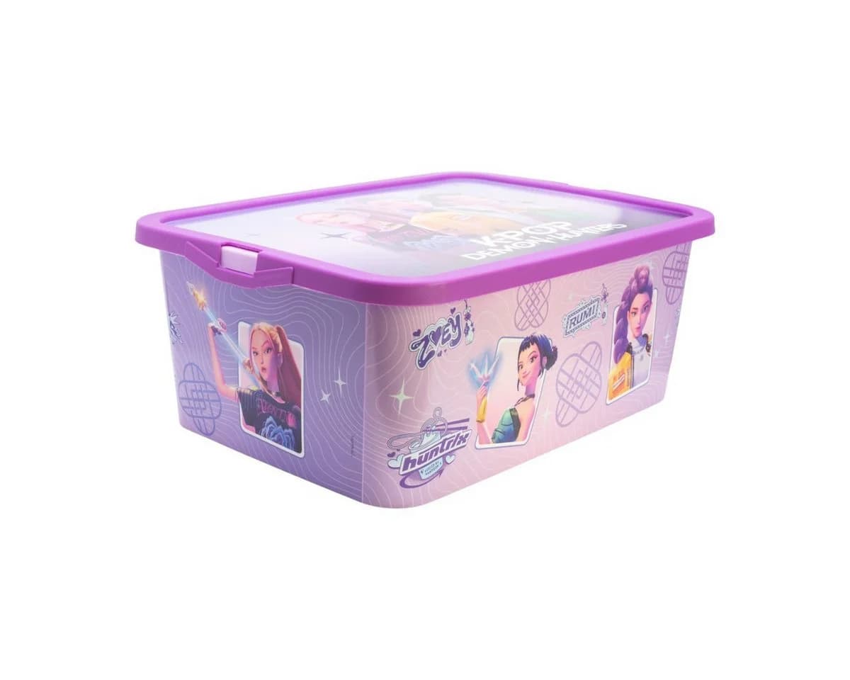 K-Pop Demon Hunters Aufbewahrungsbox HUNTRIX 13 L Violet Klickbox - Bild 2