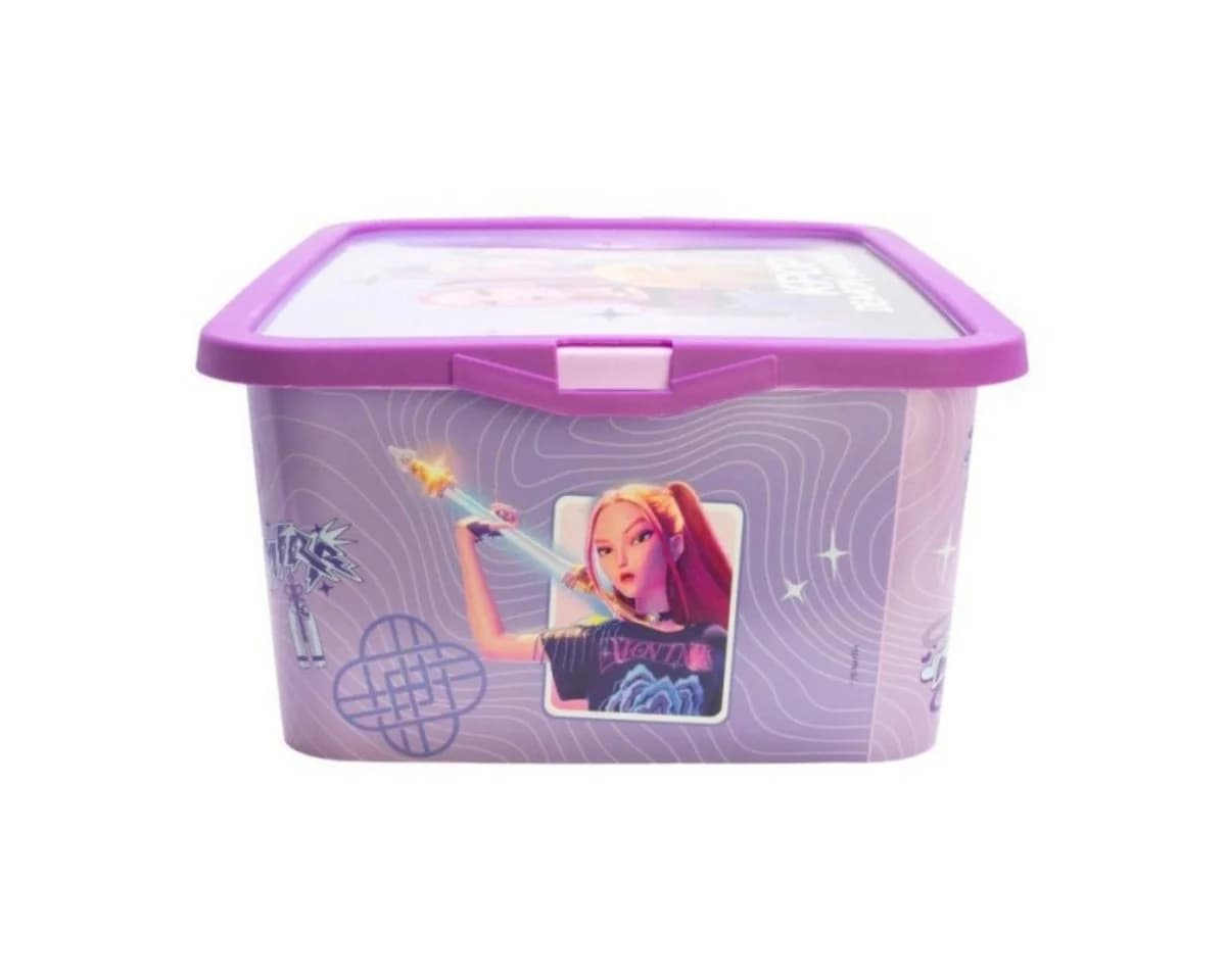 K-Pop Demon Hunters Aufbewahrungsbox HUNTRIX 13 L Violet Klickbox - Bild 3