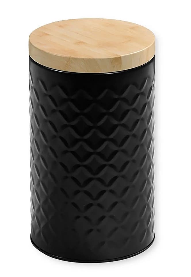 Kesper Kaffeedose Metall mit Holzdeckel Schwarz - Bild 2