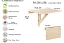Astigarraga Kit Line Klappbarer Wandtisch Massivholz Bild 3