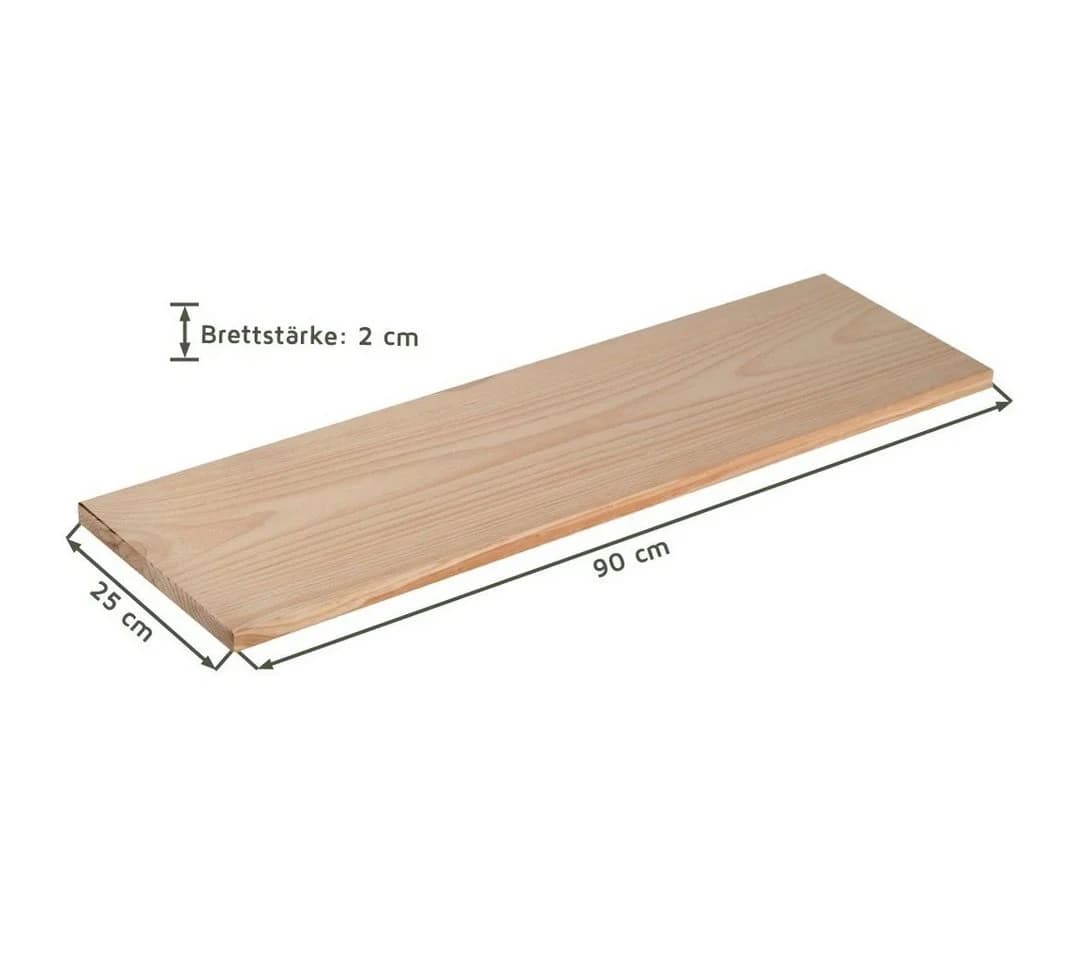 Astigarraga Kit Line Regalbrett Kiefern-Vollholz abgerundete Ecken