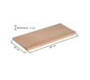 Astigarraga Kit Line Regalbrett Kiefer Vollholz abgerundete Ecken Bild 1