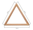 Astigarraga Kit Line Wandregalhalter Triangel Winkel Kiefern-Vollholz Bild 1
