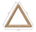 Astigarraga Kit Line Triangel Wandregalhalter Kiefern-Vollholz Bild 1