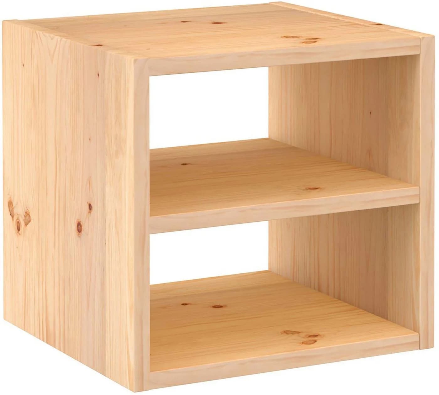 Astigarraga Kit Line Dinamic Würfelregal aus unbehandeltem Vollholz mit Zwischenboden - Bild 2