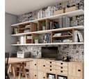 Astigarraga Kit Line Standregal Vollholz - Modulares Regal mit 2 Ebenen Bild 5