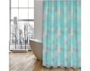 MSV Duschvorhang Cotexsa HUELLAS Blau-Türkis Polyester Bild 2