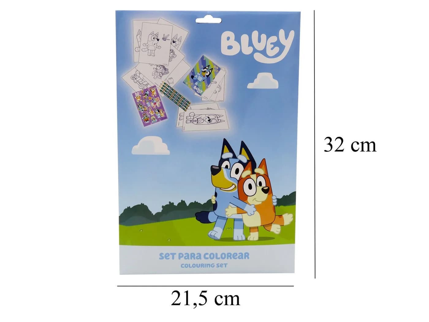 Bluey Malbuch Ausmalset 2 Bücher A4 A5 mit 32 Motiven und Buntstiften - Bild 4