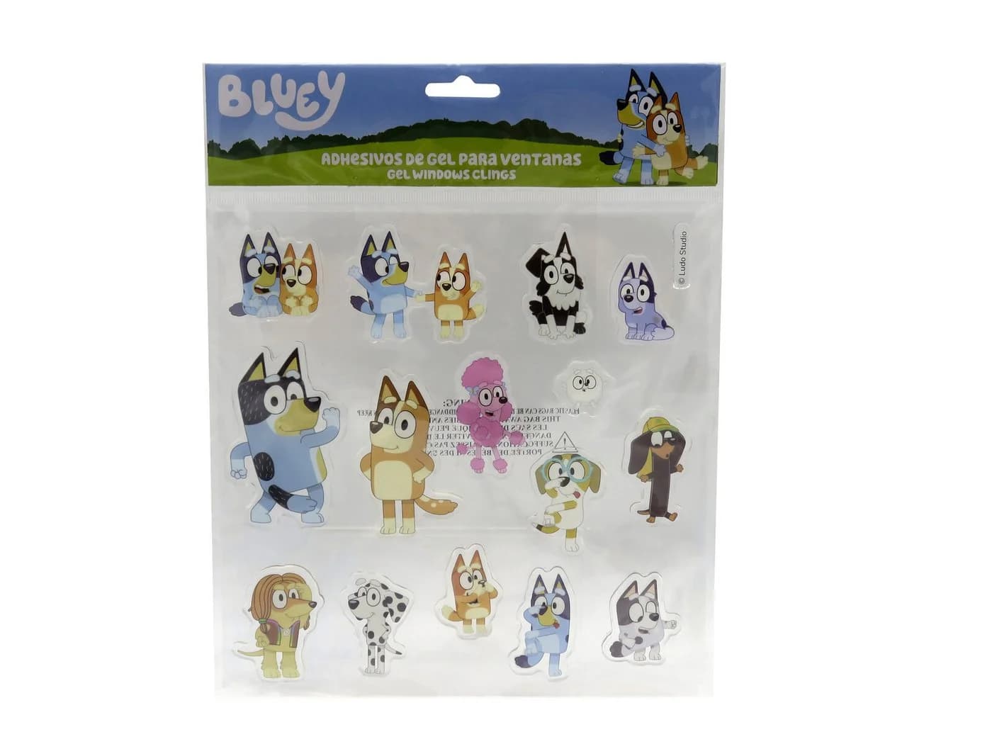Bluey Fenstersticker wiederverwendbar bunt für Kinderzimmer - Bild 2
