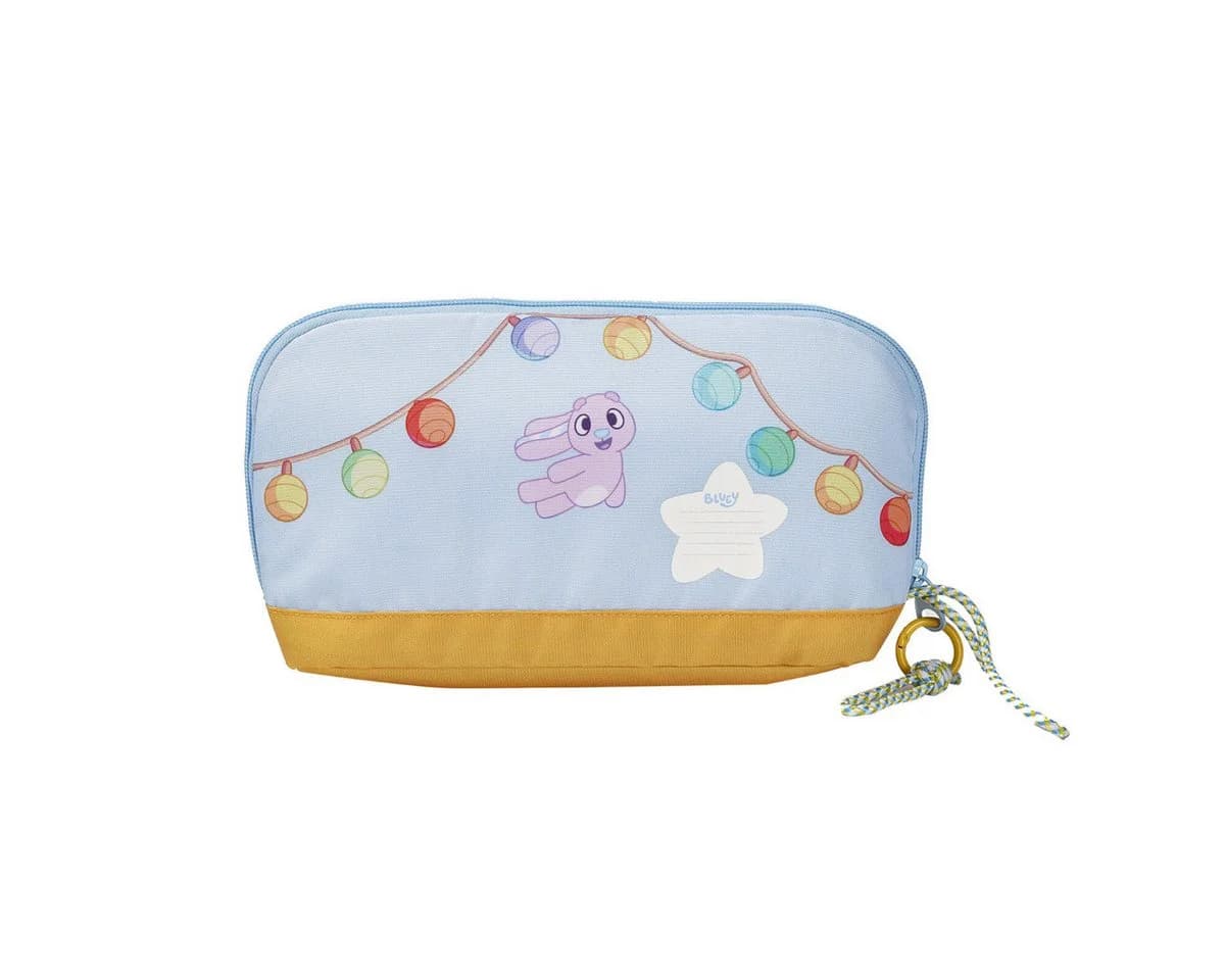 Bluey Federmäppchen Kinder Schulmäppchen mit Innenfächern und Reißverschluss