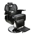 Barberpub Hydraulischer Friseurstuhl Schwarz 150° Kippbar Bild 2