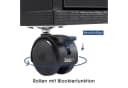 Barberpub Rollwagen Schwarz Melaminplatte mit Schubfach Bild 5