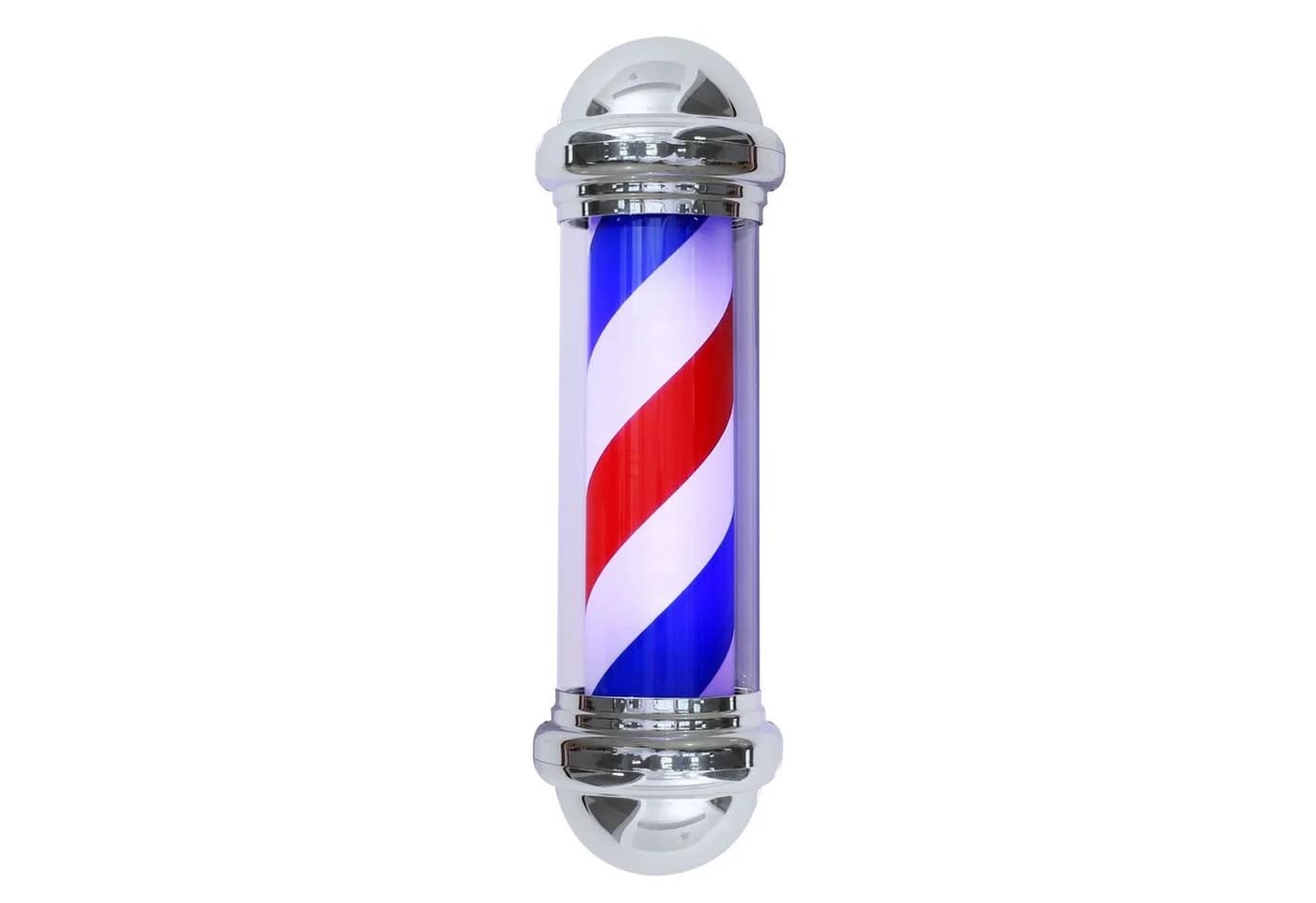 Barberpub Außen-Stehlampe Barber-Pole Barbierstab LED Rot-Blau-Weiß - Bild 2