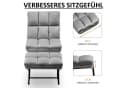 MCombo TV-Sessel mit Hocker und Relaxfunktion in Samt Bild 3
