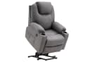 MCombo Elektrischer Relaxsessel 7040 mit Aufstehhilfe und Relaxfunktion Grau Bild 2