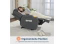 MCombo Elektrischer Relaxsessel 7061 mit Massagefunktion Grau Bild 4