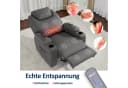 MCombo Elektrischer Relaxsessel 7061 mit Massagefunktion Grau Bild 5