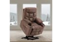 MCombo Elektrischer Relaxsessel mit Aufstehhilfe Grau/Braun/Beige Bild 1