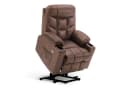 MCombo Elektrischer Relaxsessel mit Aufstehhilfe Grau/Braun/Beige Bild 2