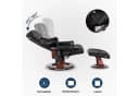MCombo Relaxsessel 9068 mit Hocker 360° drehbar Schwarz Bild 1